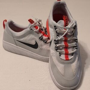 Nike Gray and Red Sneakers